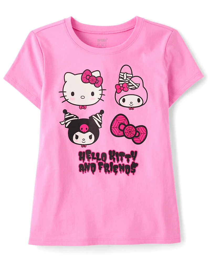 Girls Hello Kitty® And Friends Glow Halloween Graphic Tee