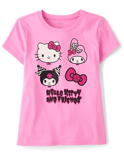 Girls Hello Kitty® And Friends Glow Halloween Graphic Tee