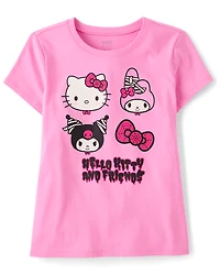 Girls Hello Kitty® And Friends Glow Halloween Graphic Tee