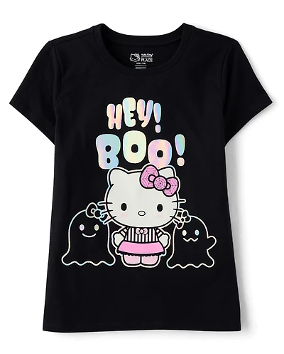 Girls Hello Kitty® Holographic Halloween Graphic Tee