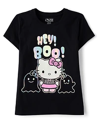 Girls Hello Kitty® Holographic Halloween Graphic Tee