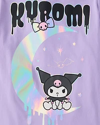 Girls Kuromi™ Holographic Halloween Graphic Tee