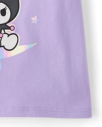 Girls Kuromi™ Holographic Halloween Graphic Tee