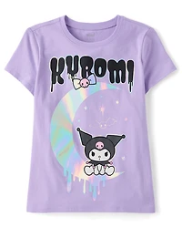 Girls Kuromi™ Holographic Halloween Graphic Tee
