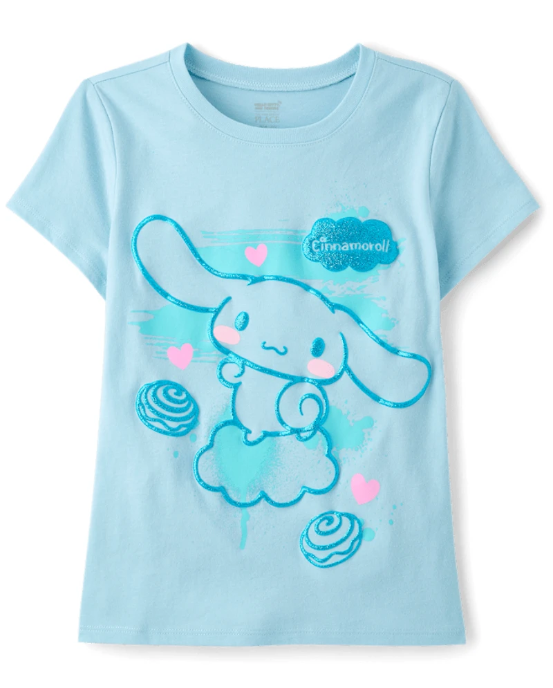 Girls Cinnamoroll™ Glitter Puff Print Graphic Tee