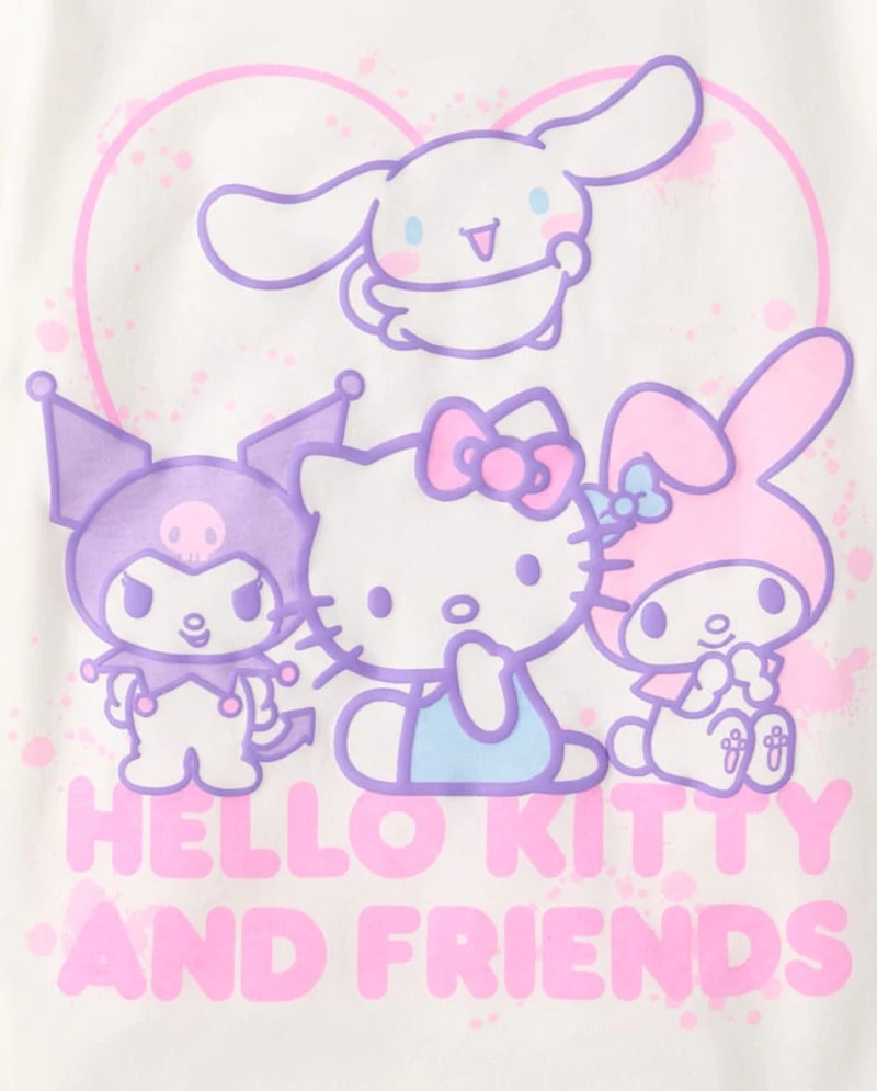 Girls Hello Kitty® And Friends Puff Print Graphic Tee