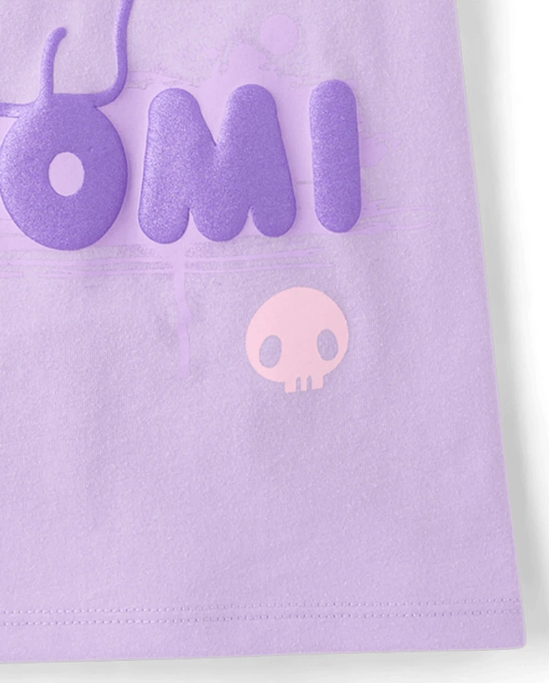 Girls Kuromi™ Metallic Puff Print Graphic Tee