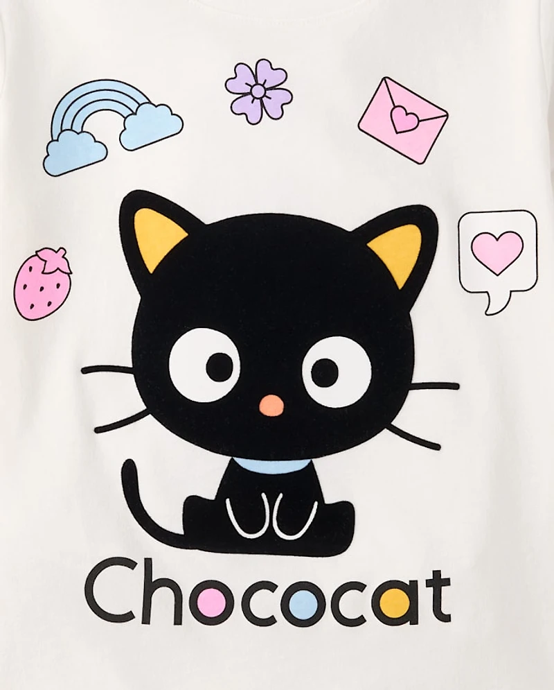 Girls Chococat™ Flocked Graphic Tee