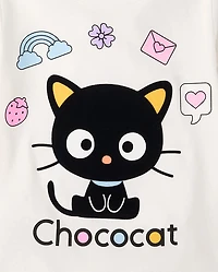 Girls Chococat™ Flocked Graphic Tee