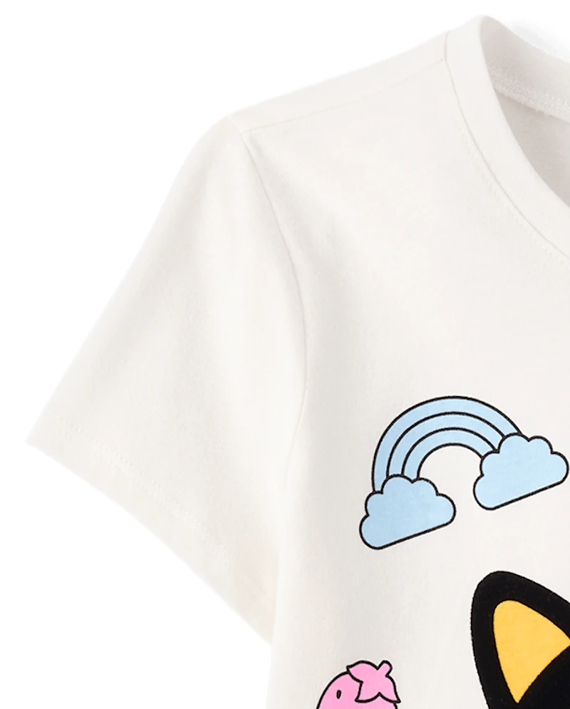 Girls Chococat™ Flocked Graphic Tee