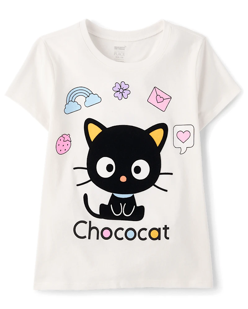 Girls Chococat™ Flocked Graphic Tee