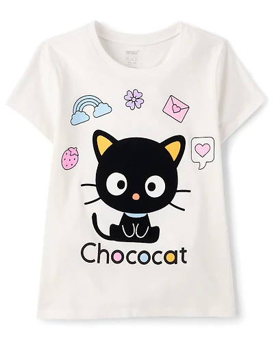 Girls Chococat™ Flocked Graphic Tee
