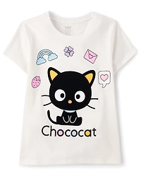 Girls Chococat™ Flocked Graphic Tee