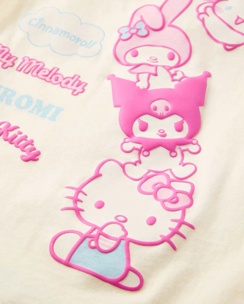 Girls Hello Kitty® And Friends Puff Print Graphic Tee