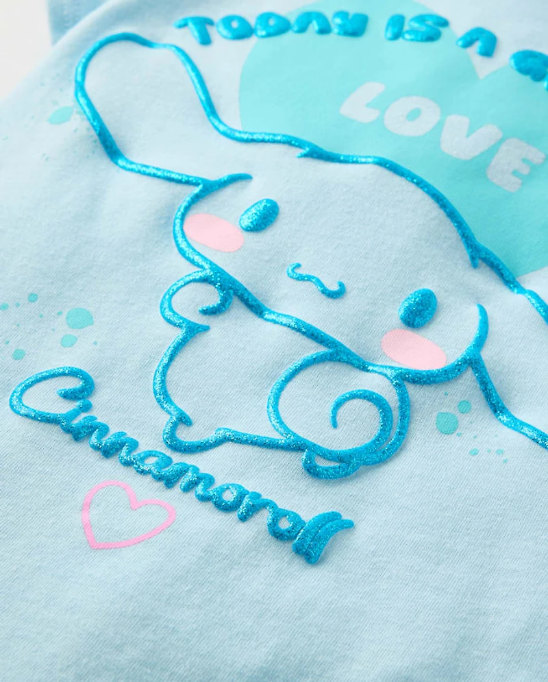 Toddler Girls Cinnamoroll™ Glitter Puff Print Graphic Tee