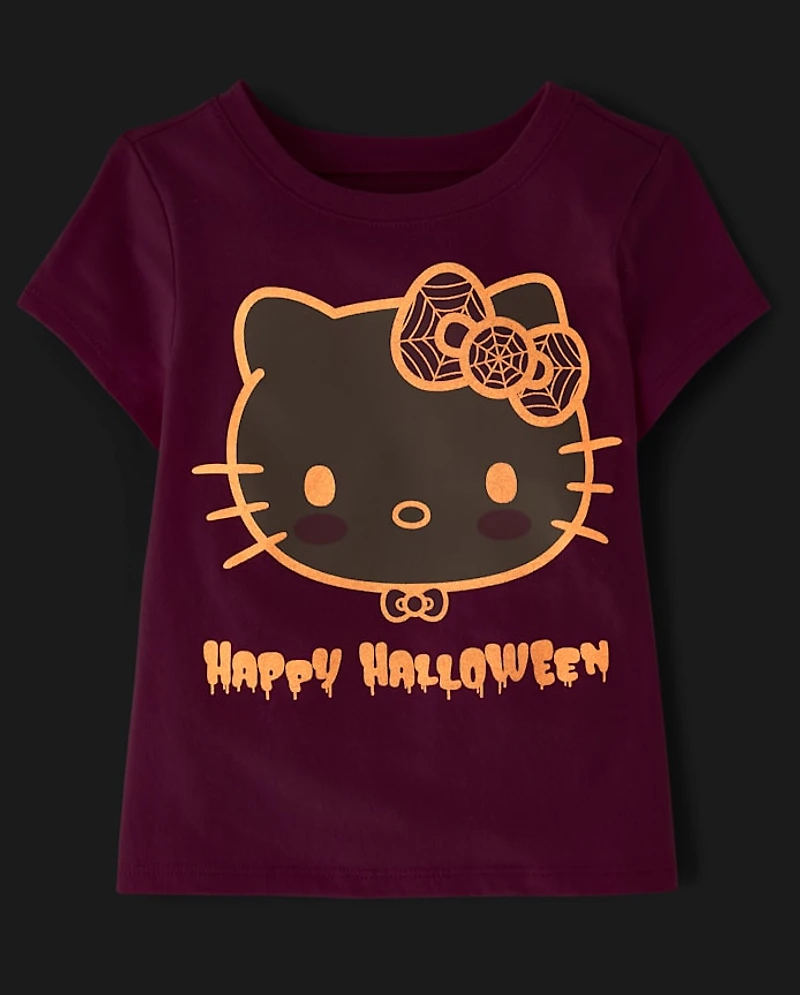 Toddler Girls Hello Kitty® Glow Halloween Graphic Tee