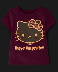 Toddler Girls Hello Kitty® Glow Halloween Graphic Tee