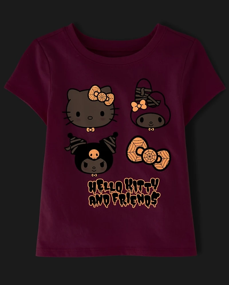 Toddler Girls Hello Kitty® And Friends Glow Halloween Graphic Tee