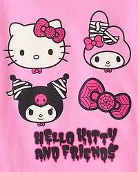 Toddler Girls Hello Kitty® And Friends Glow Halloween Graphic Tee