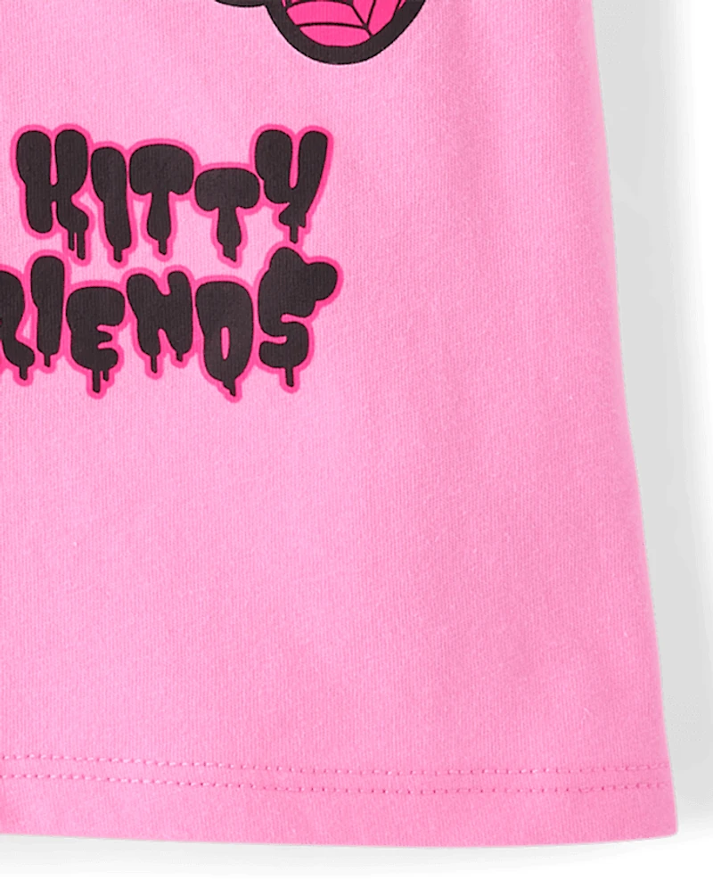 Toddler Girls Hello Kitty® And Friends Glow Halloween Graphic Tee