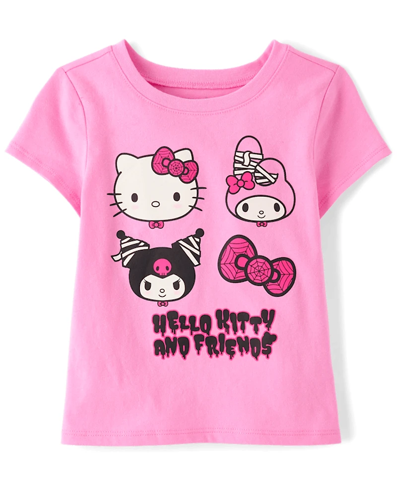 Toddler Girls Hello Kitty® And Friends Glow Halloween Graphic Tee