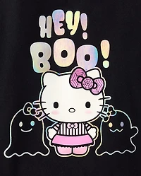 Toddler Girls Hello Kitty® Holographic Halloween Graphic Tee