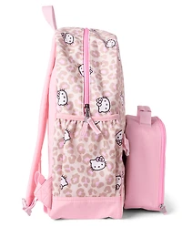 Girls Hello Kitty® Leopard Backpack 2-Piece Set