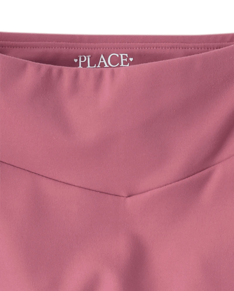 Girls Quick Dry V-Waist Flare Leggings