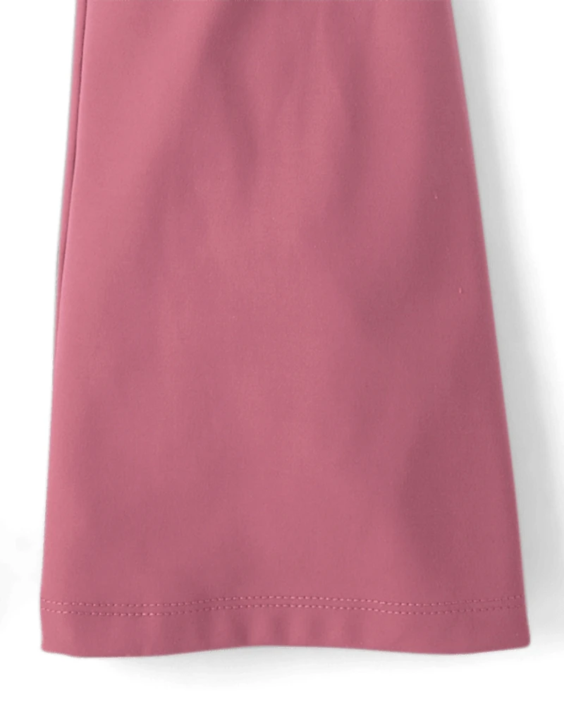 Girls Quick Dry V-Waist Flare Leggings