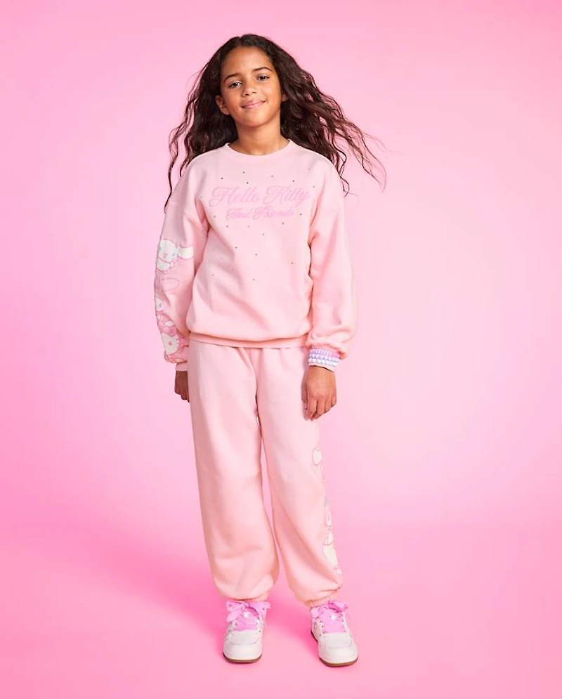 Girls Hello Kitty® And Friends Premium Fleece Barrel Sweatpants