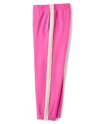 Girls Side Stripe Premium Fleece Jogger Pants