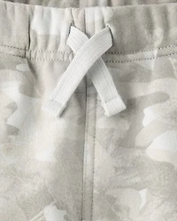 Boys Camo Premium Fleece Jogger Pants