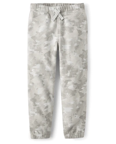Boys Camo Premium Fleece Jogger Pants