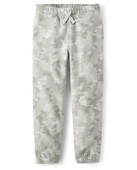Boys Camo Premium Fleece Jogger Pants