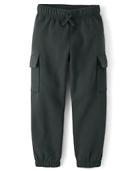Pantalon de jogging cargo en polaire premium pour garçon