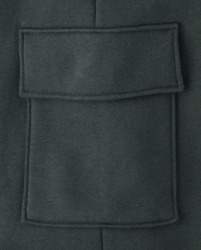 Pantalon de jogging cargo en polaire premium pour garçon