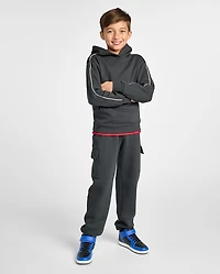 Pantalon de jogging cargo en polaire premium pour garçon