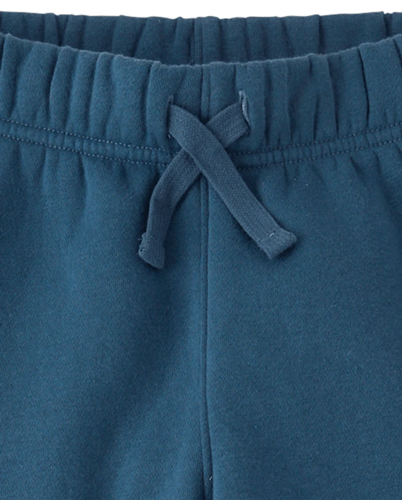 Boys Premium Fleece Cargo Jogger Pants