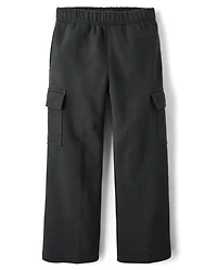 Boys Premium Fleece Cargo Sweatpants