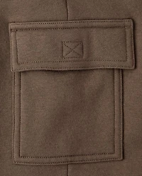 Boys Premium Fleece Cargo Sweatpants