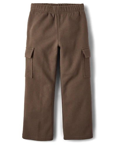 Boys Premium Fleece Cargo Sweatpants