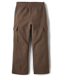 Boys Premium Fleece Cargo Sweatpants