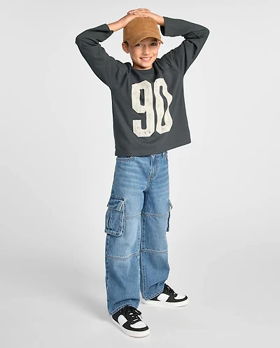 Boys Baggy Cargo Jeans
