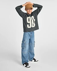 Boys Baggy Cargo Jeans