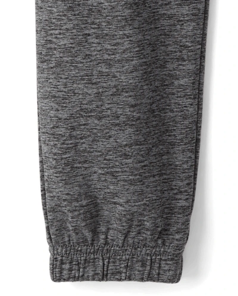 Boys Marled Cozy Active Jogger Pants