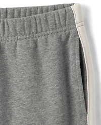 Boys Side Stripe Premium Fleece Jogger Pants