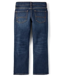Boys Ripped Straight Jeans