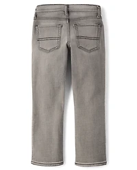 Boys Ripped Straight Jeans