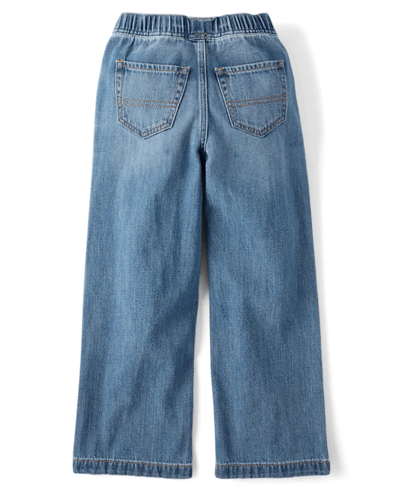 Boys Super Baggy Pull On Jeans