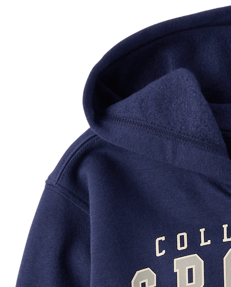 Boys Varsity Premium Fleece Zip Up Hoodie
